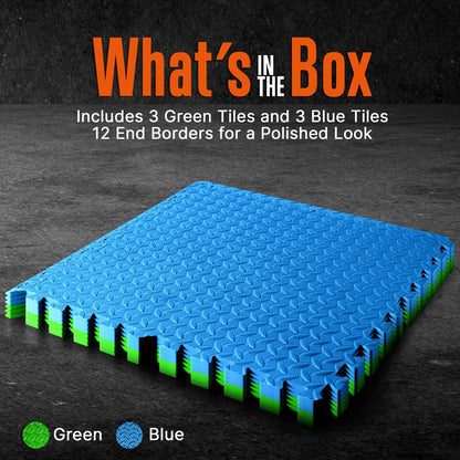 product image number 2 for SQUATZ Thick Puzzle Exercise Mat