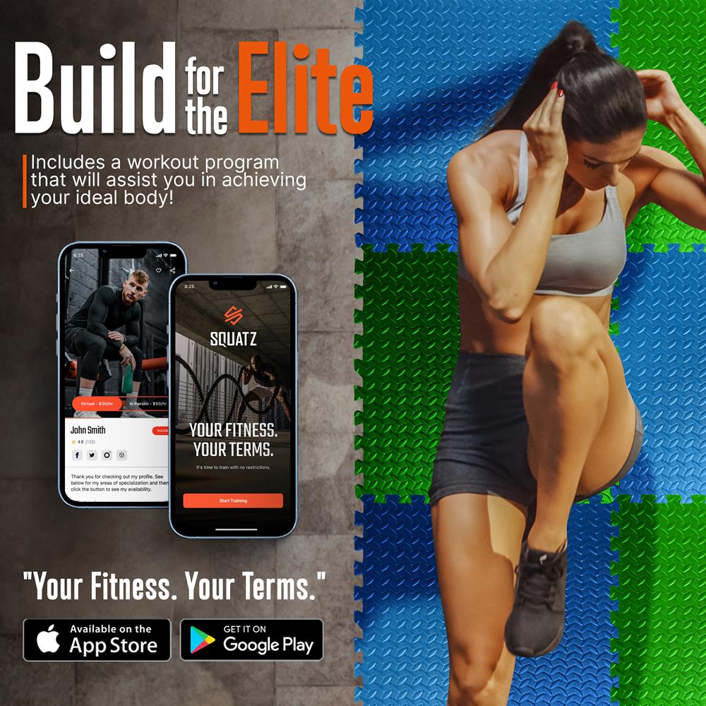 product image number 7 for SQUATZ Thick Puzzle Exercise Mat