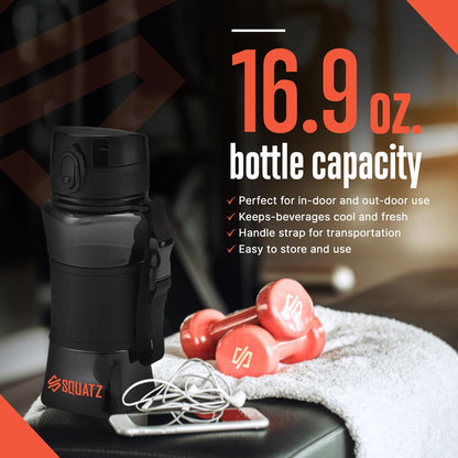 product image number 4 for SQUATZ Sports Or Shake Water Bottle With Strain