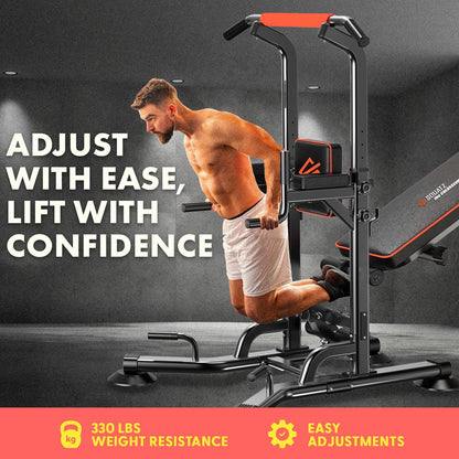 Pull-Up Workout Station, Strengthen Upper Body, Heavy Duty Steel Frame