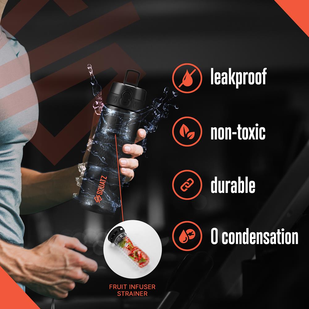product image number 5 for SQUATZ Sports Water Bottle With Infuser