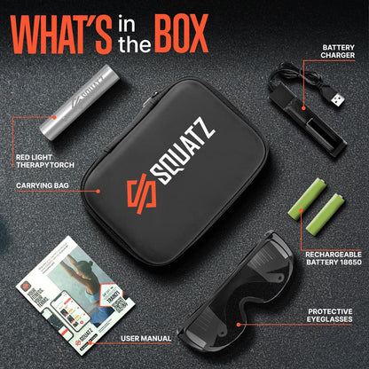 Red Light Therapy Wand, Deep Skin Penetration, Tri-Spectrum LED, Stainless Steel