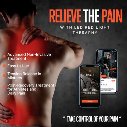 Red Light Therapy Wand, Deep Skin Penetration, Tri-Spectrum LED, Stainless Steel