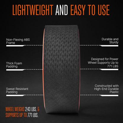 Yoga Wheel Back Stretcher, Relieve Pain, 777 LBS Support, Thick Foam Padding