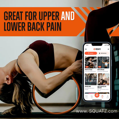 Yoga Wheel Back Stretcher, Relieve Pain, 777 LBS Support, Thick Foam Padding