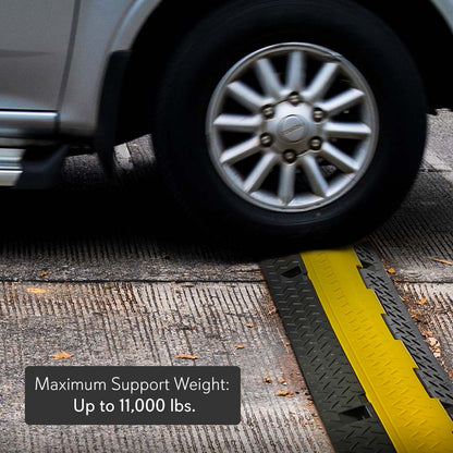 rampe de protection de câble à couvercle rabattable, lot de 2