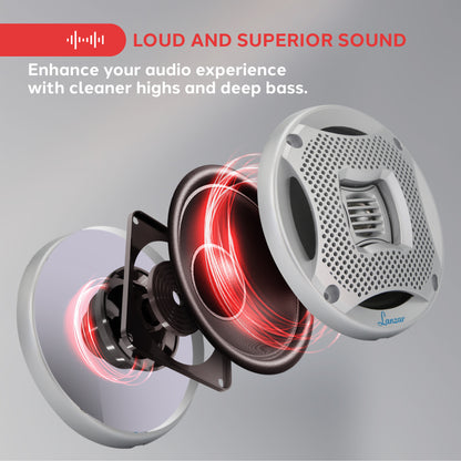 haut-parleurs marins pyle 6,5 pouces 400w